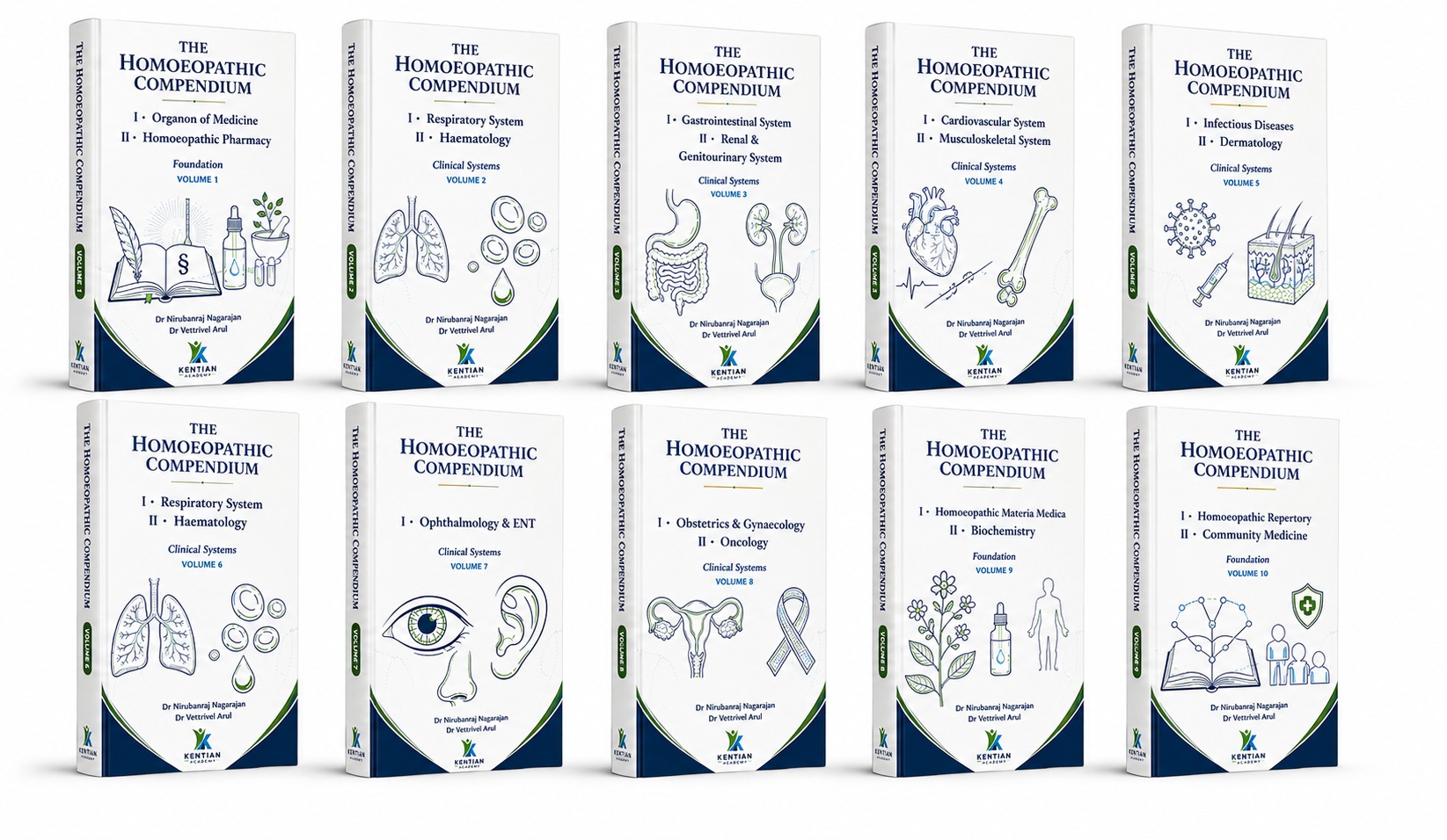 The Homoeopathic Compendium &mdash; the complete 10-volume Homoeopathy exam-review series