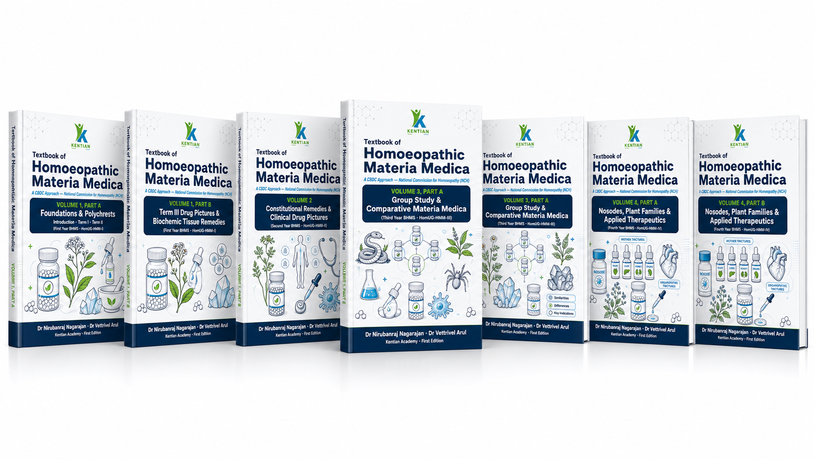 Textbook of Homoeopathic Materia Medica (NCH CBDC) - complete 7-book set
